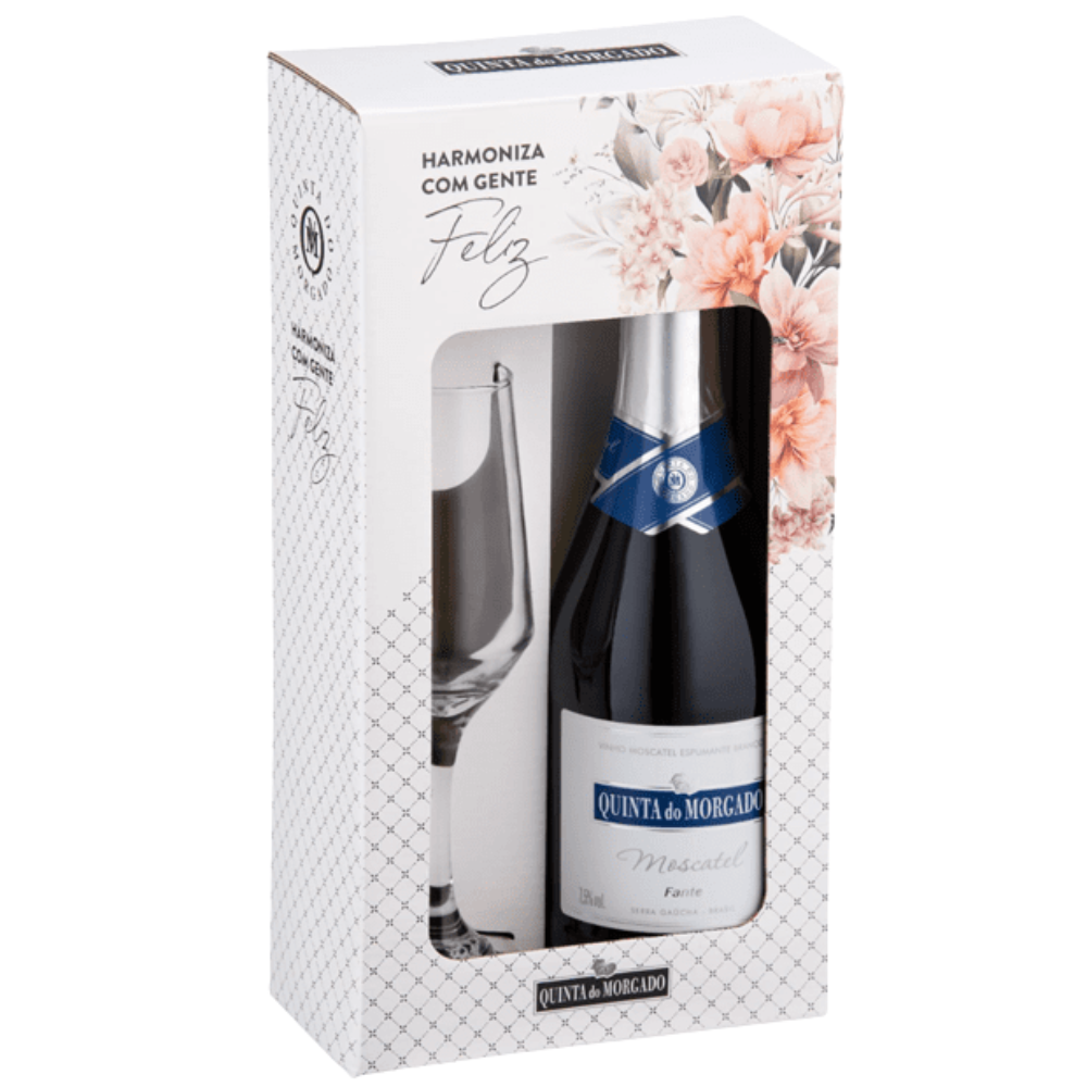 Vinho Espumante Quinta Morgado Moscatel 660Ml Com Taça