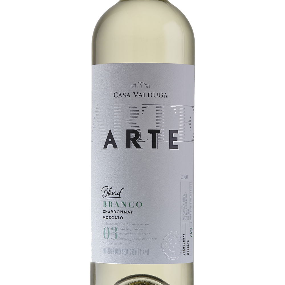 Vinho Casa Valduga Arte Branco Chardonnay e Moscato 750 ml