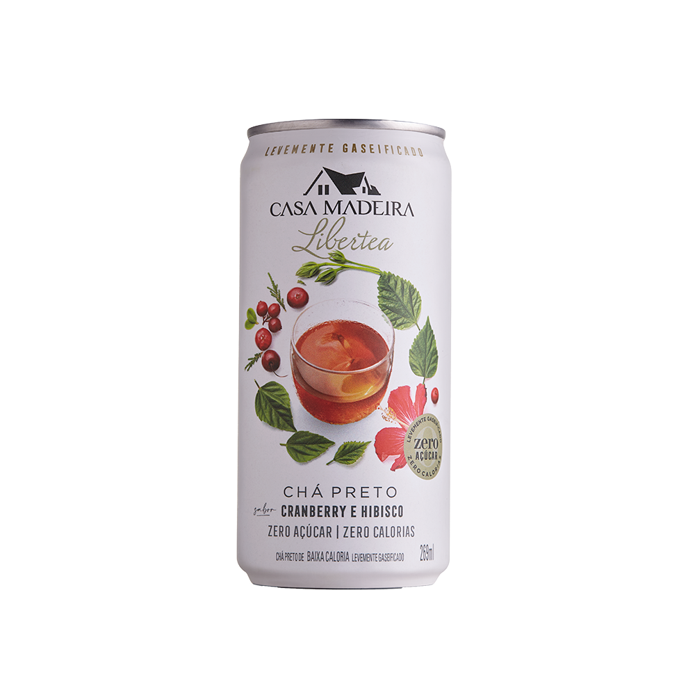 Chá Preto com Cranberry e Hibisco Lata 269ml | Casa Madeira