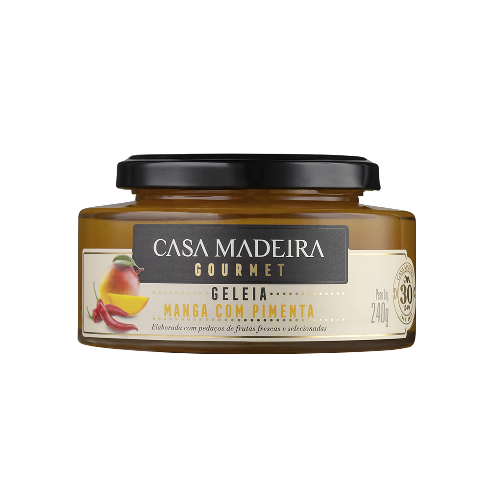 Geleia Gourmet Manga com Pimenta Casa Madeira 240G