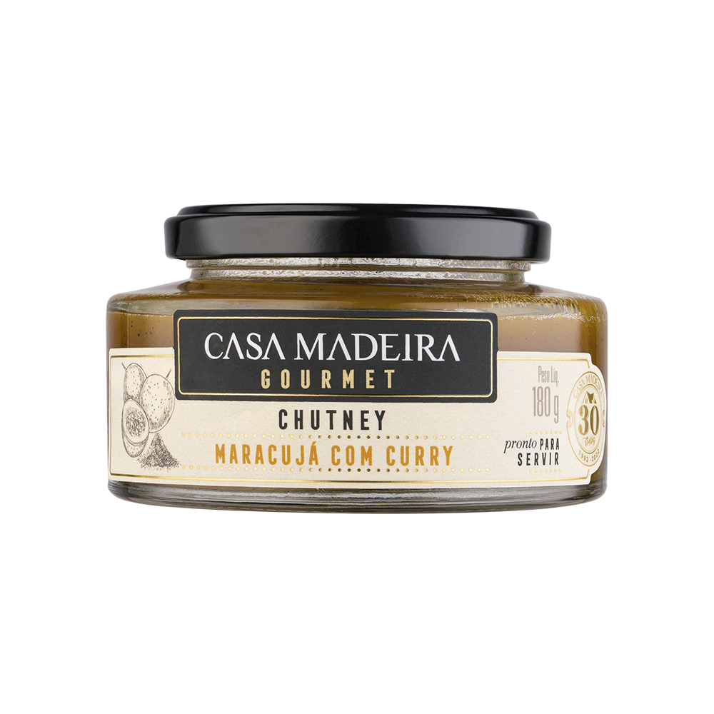 Chutney de Maracujá com Curry Casa Madeira 180 G