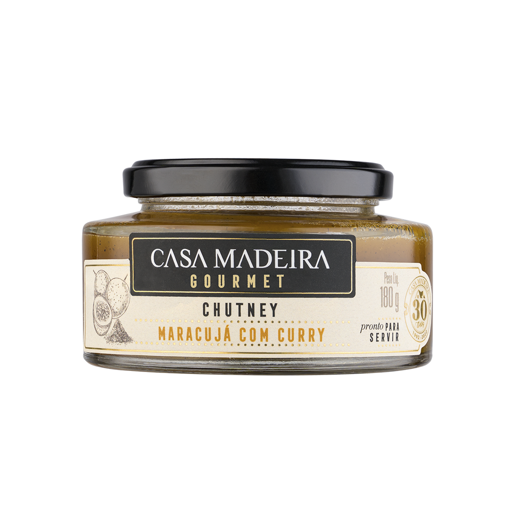 Chutney de Maracujá com Curry Casa Madeira 180 G