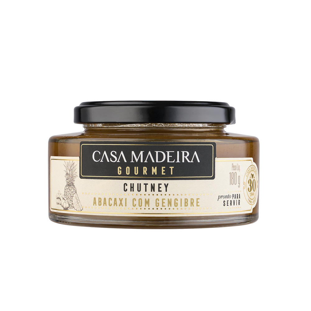 Chutney De Abacaxi Com Gengibre Casa Madeira 180 G